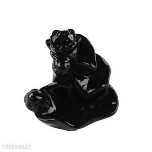 Hot selling black ceramic backflow <em>incense</em> burner wholesale