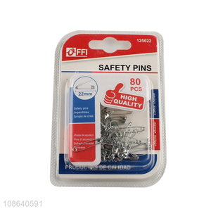 Good selling 80pcs office garment supplies safety pins wholesale