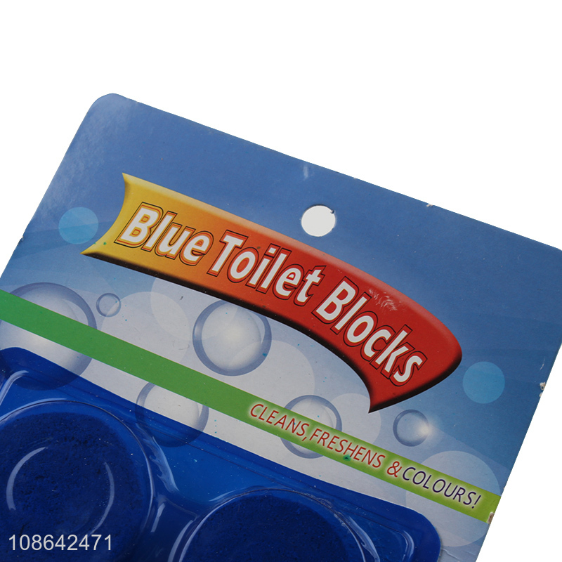Most popular 4pcs toilet cleaner blue toilet blocks