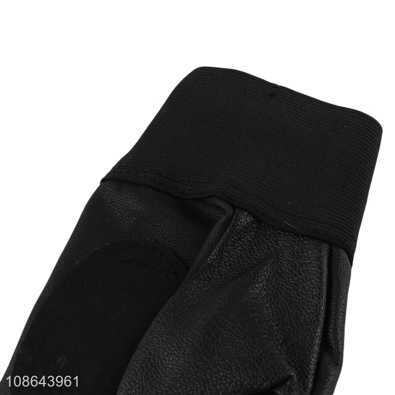 Good quality pu leather half-finger sports gloves for motorcycling