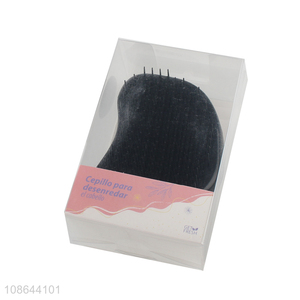 Wholesale portable plastic hairbrush detangling comb massage hair comb