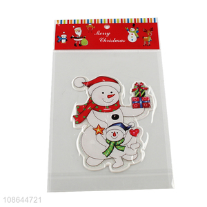 Latest products snowman pattern window decorative stickers