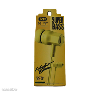 Factory supply super bass music earphones earbuds for sale