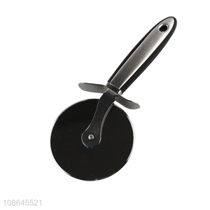 Wholesale stainless steel pizza cutter wheel metal pizza roller slicer