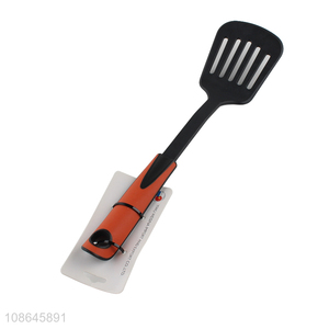 Custom logo heat resistant slotted nylon spatula turner egg spatula