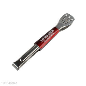 Factory supply stainless steel food tong serving tong pastry tong