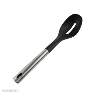 Factory price nylon kitchen utensils slotted spoon for sale