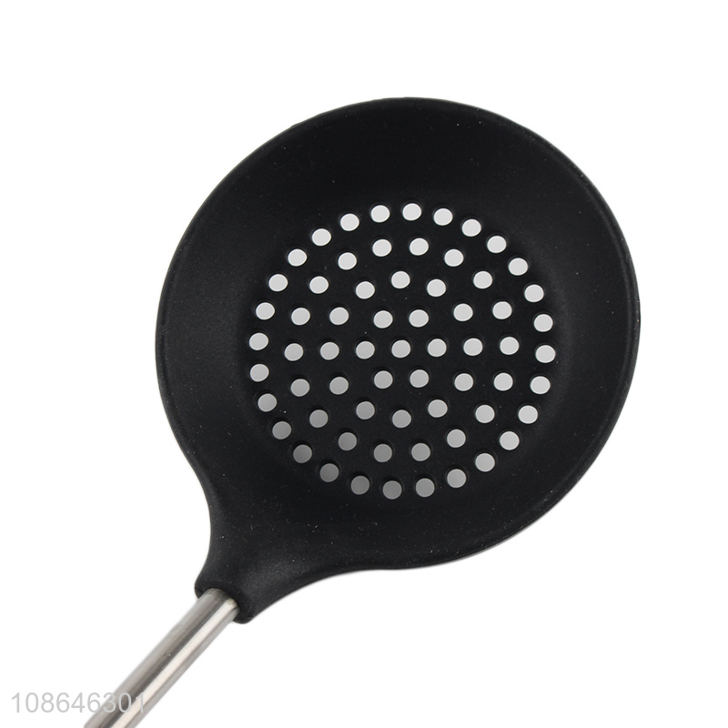 Good selling silicone kitchen utensils slotted ladle wholesale
