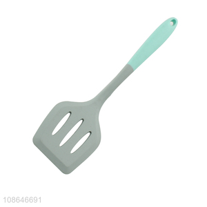 Factory wholesale non-stick silicone cooking slotted spatula