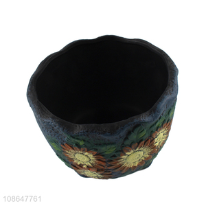 Latest products ceramic succulent flower pot for garden supplies