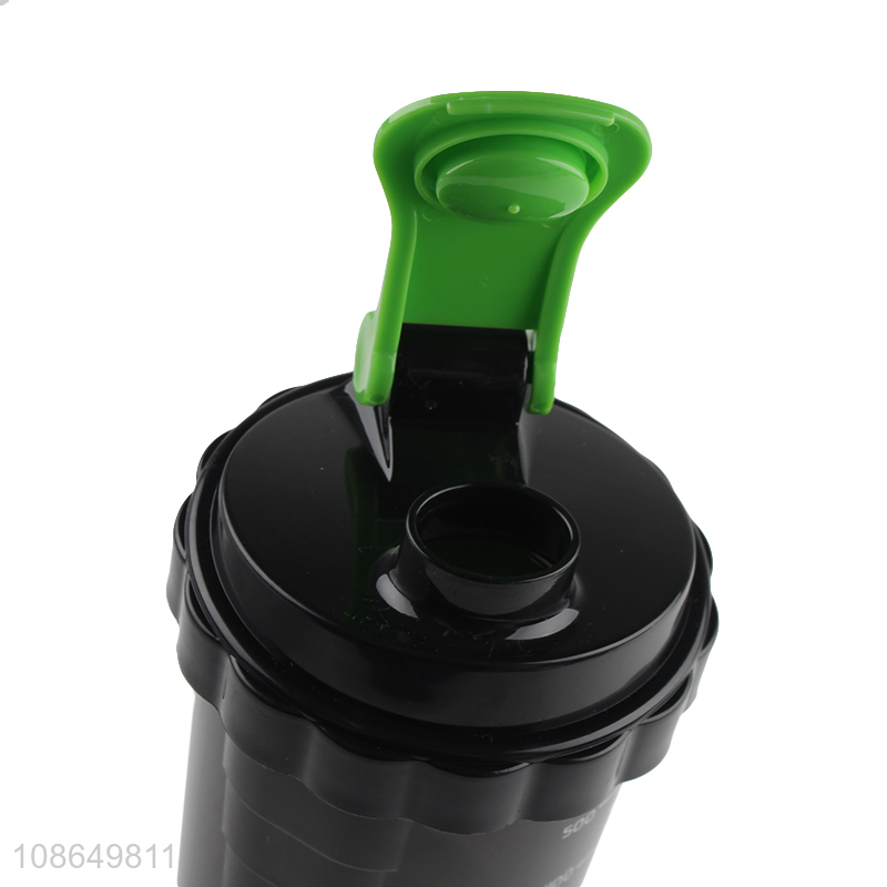 Factory supply plastic gym fitness shaker bottle shaker cup