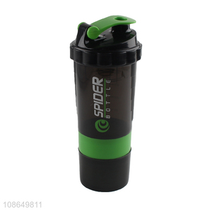 Factory supply plastic gym fitness shaker bottle shaker cup