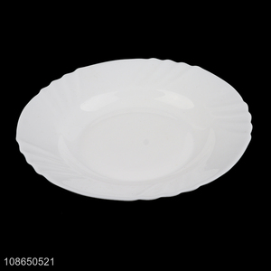Good selling white opal glass dinnerware plate glassware dishes