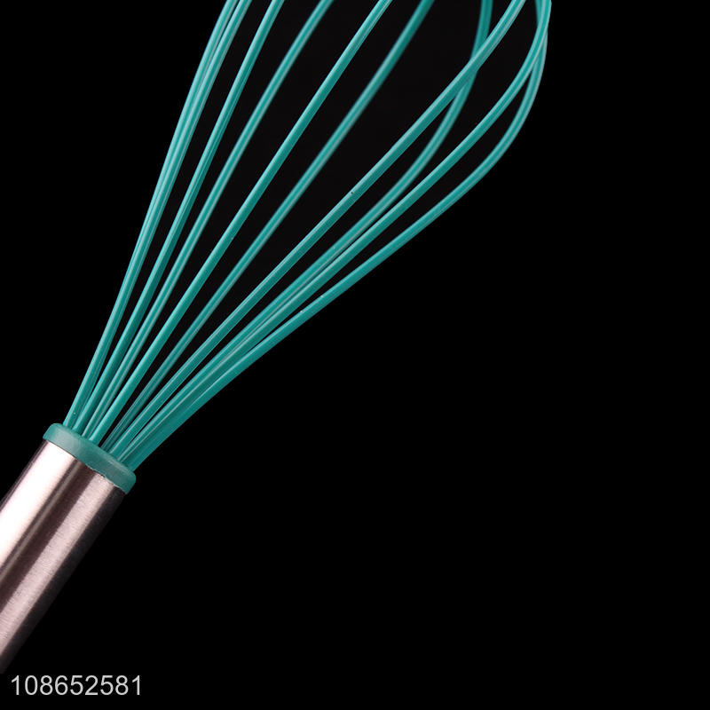 Online wholesale metal handle silicone egg beater wire balloon whisk