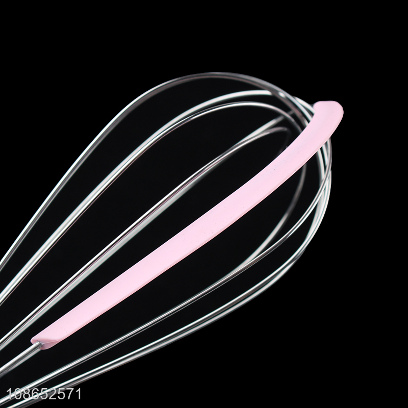 High quality metal handle silicone egg whisk wire cooking whisk