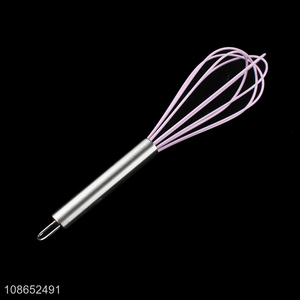 Wholesale kitchen tools silicone egg beater for whisking beating