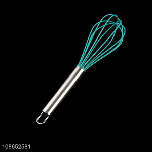 Online wholesale metal handle silicone egg beater wire balloon whisk