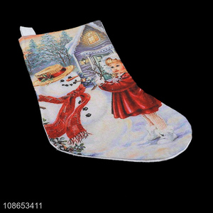 Latest design non-woven fabric christmas stocking for decoration