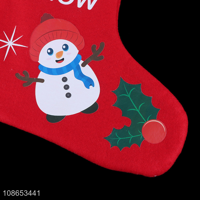 Best selling christmas decorative stocking gifts bag wholesale