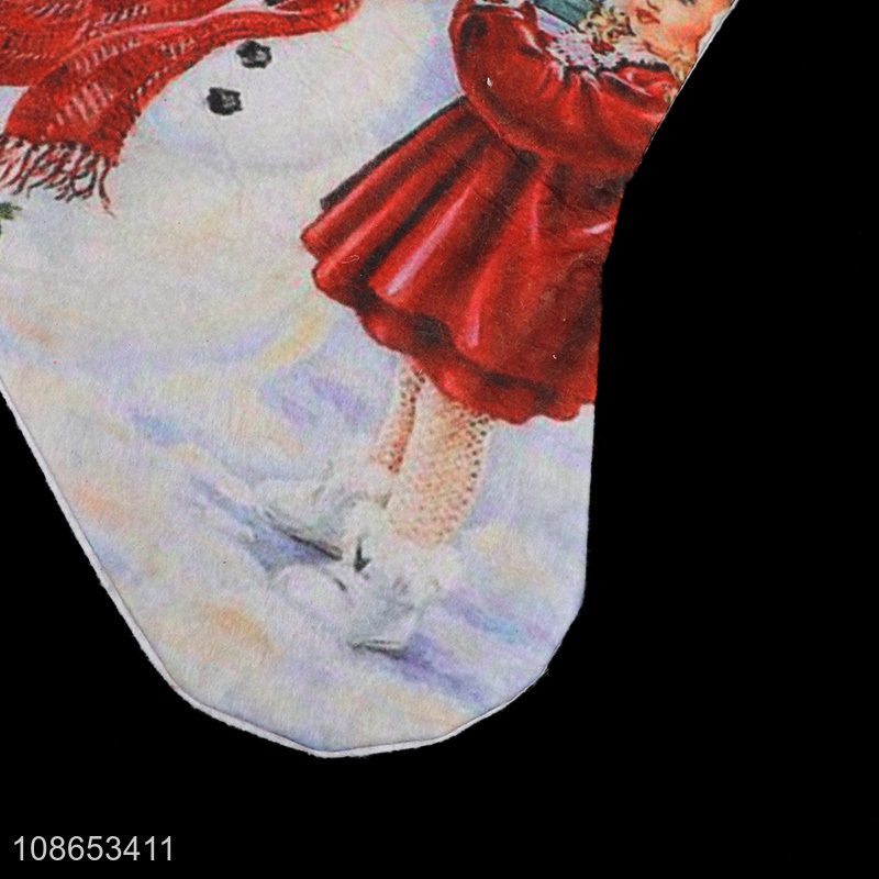 Latest design non-woven fabric christmas stocking for decoration