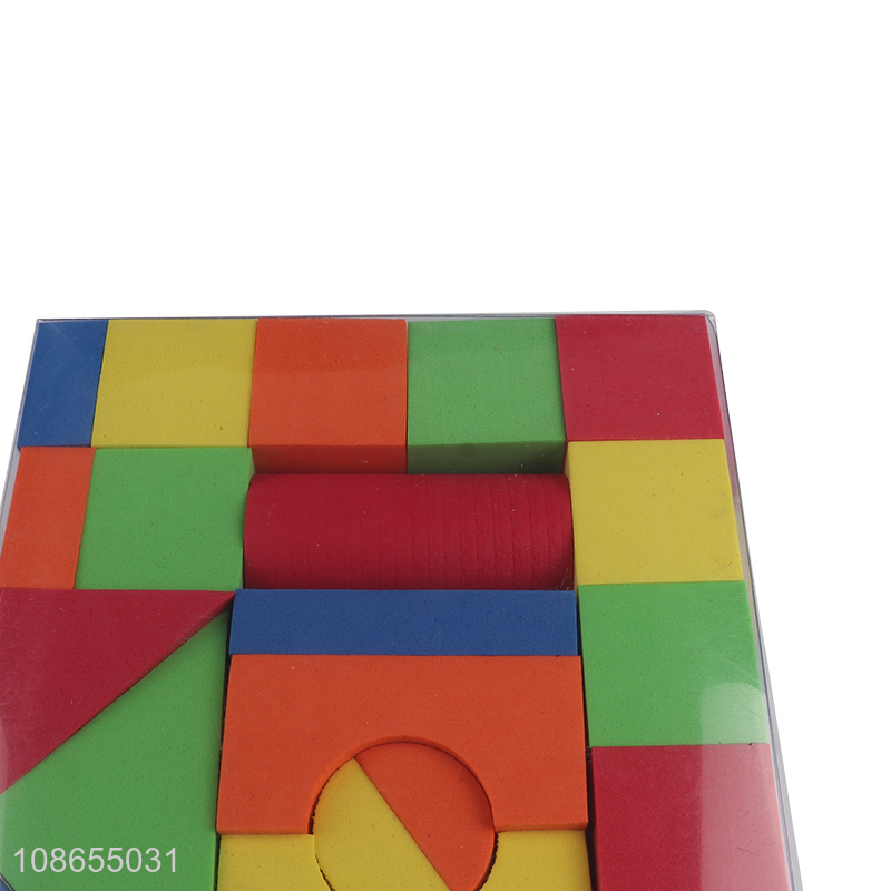 Popular products 30pcs soft eva building block toys set for kids