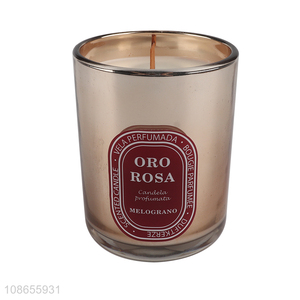Online whoelsale glass jar scented candle with long burn time
