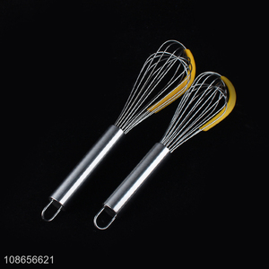 Popular products handheld stainless steel egg whisk for kitchen