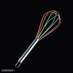 Low price colourful handheld egg whisk for kitchen gadget
