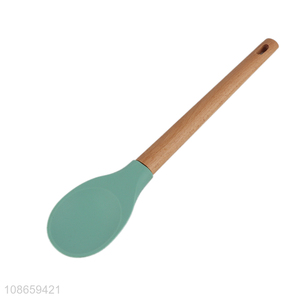 Good quality food grade silicone basting spoon for cooking mixing