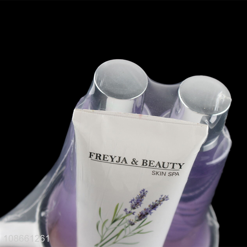 Yiwu market lavender body scrub bath wash set personal care packages