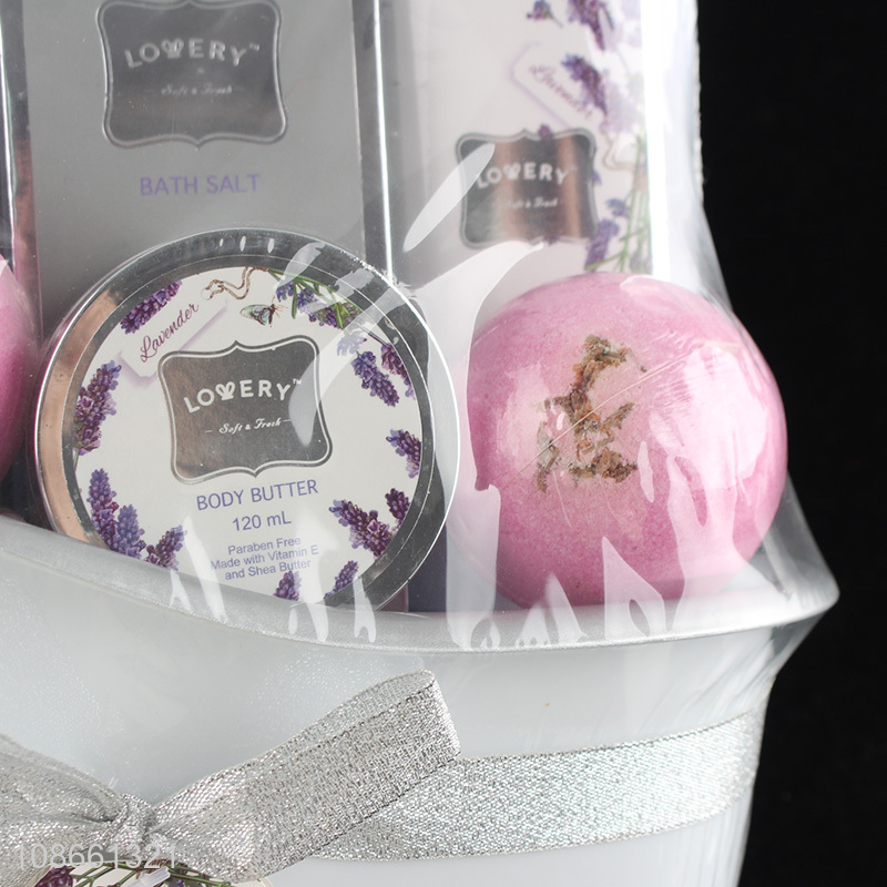 Top quality body care personal care packages with bath ball
