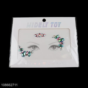 New arrival women facial decoration face acrylic rhinestone sticker