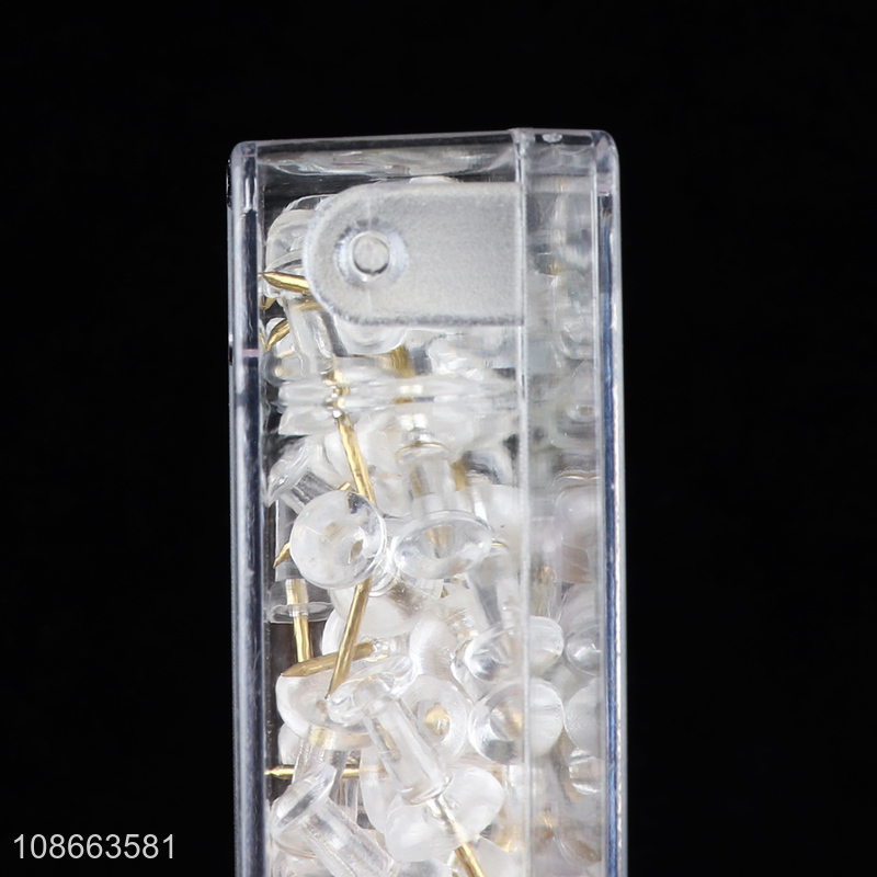Good selling office binding supplies clear pushpin set wholesale