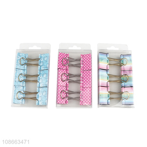 Best selling multicolor office file binder clips paper clips for stationery