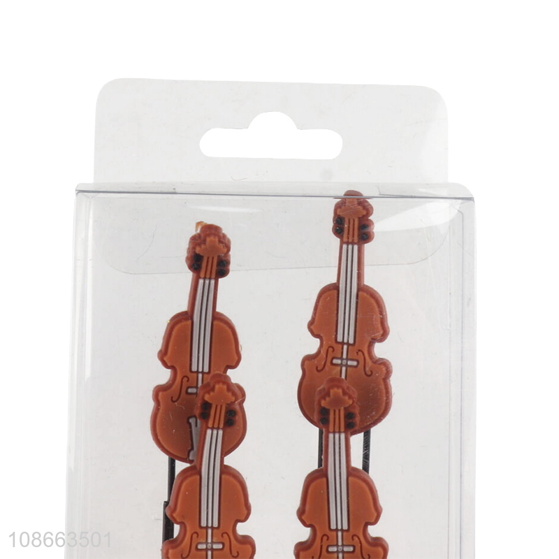 Factory price creative violin shape paper clip metal paper clip for sale