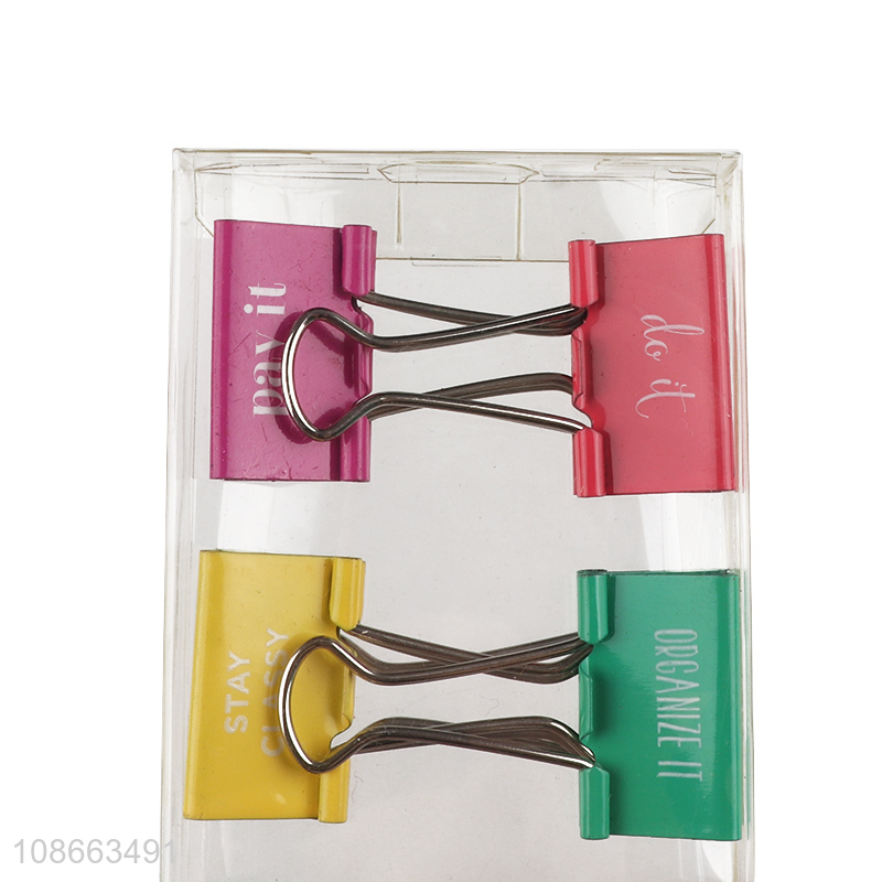 Hot products 6pcs metal binder paper clips for school office