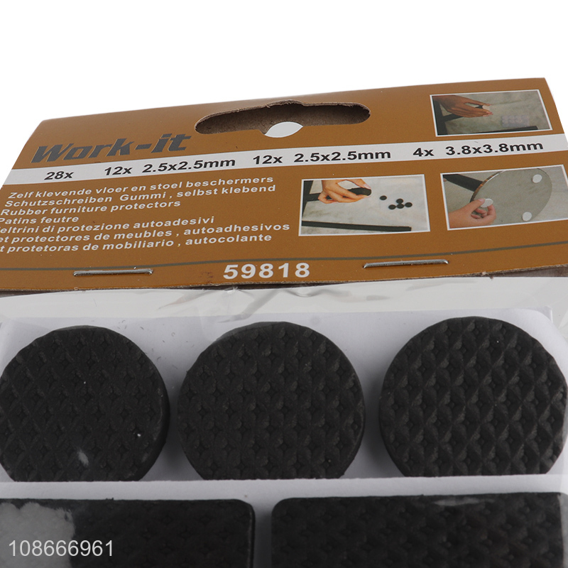 High quality 28pcs furniture felt pads for hardwood floor protection