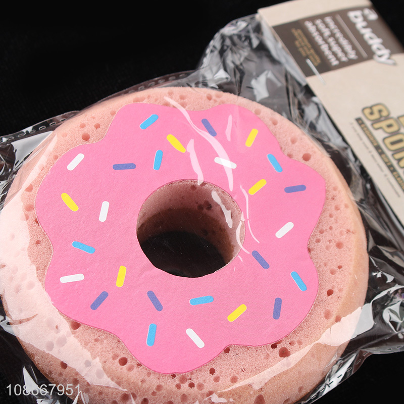 Hot items donut shape bath sponge shower sponge for sale