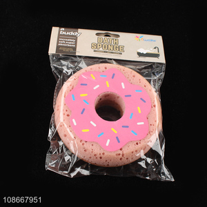 Hot items donut shape bath sponge shower sponge for sale