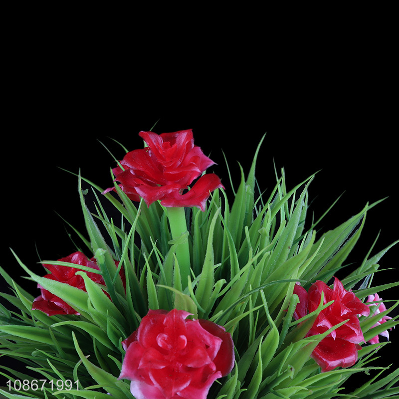 Online wholesale simulation flower bonsai fake flower for indoor decoration