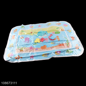 Wholesale tummy time mat inflatable baby water play mat for infants toddlers
