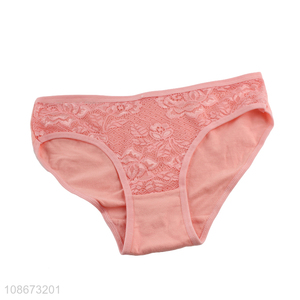 Online wholesale womens panties comfy soft lace briefs for girls