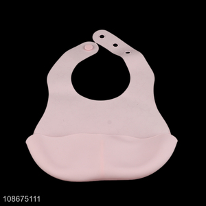 Wholesale waterproof soft silicone baby bibs for babies & toddlers