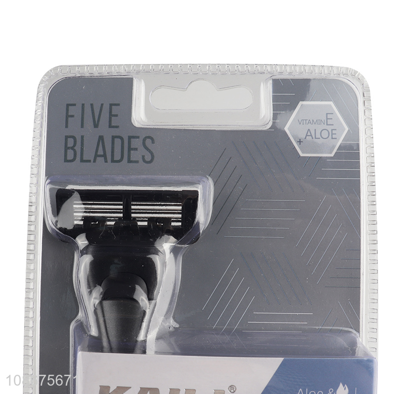 Factory supply five blades men disposable shaving razor for personal care