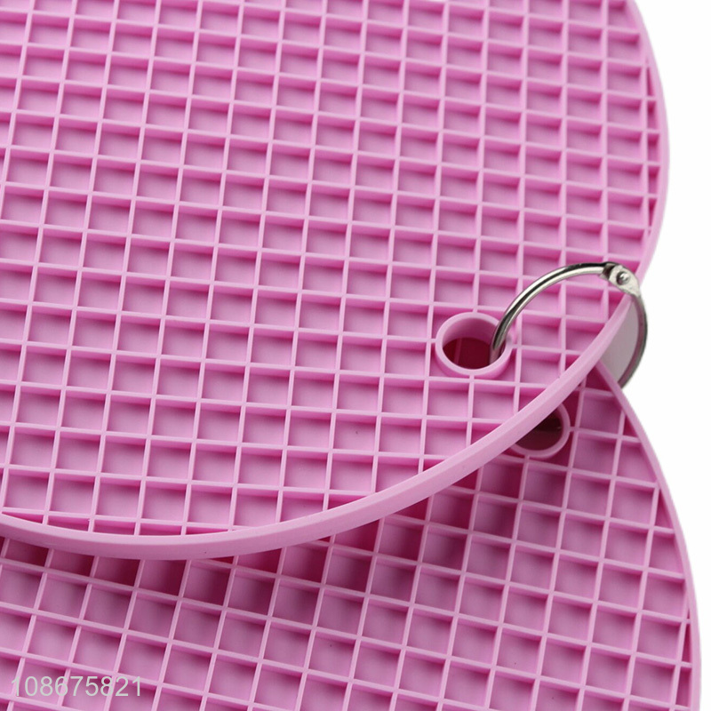 Factory price non-stick bpa free silicone textured baking mat for oven