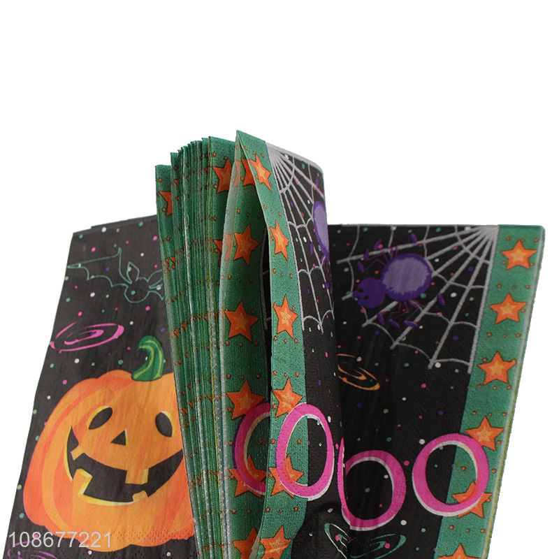 Factory price halloween party supplies square paper tissue for table décor