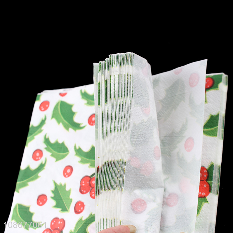 Yiwu market christmas party supplies eco-friendly wood pulp paper tissue