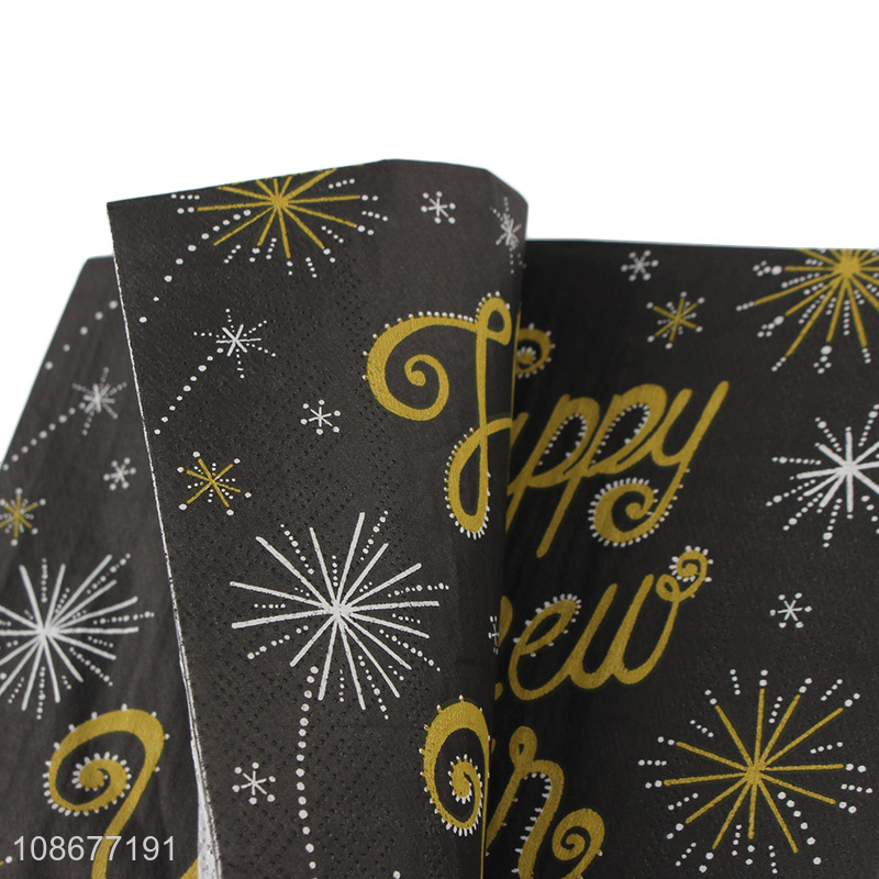 Hot items happy new year party table decoration paper tissue for sale