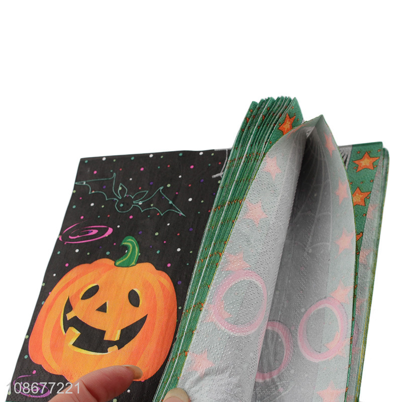 Factory price halloween party supplies square paper tissue for table décor