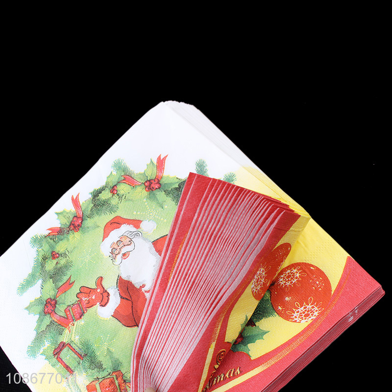 China factory wood pulp eco-friendly paper tissue for christmas party